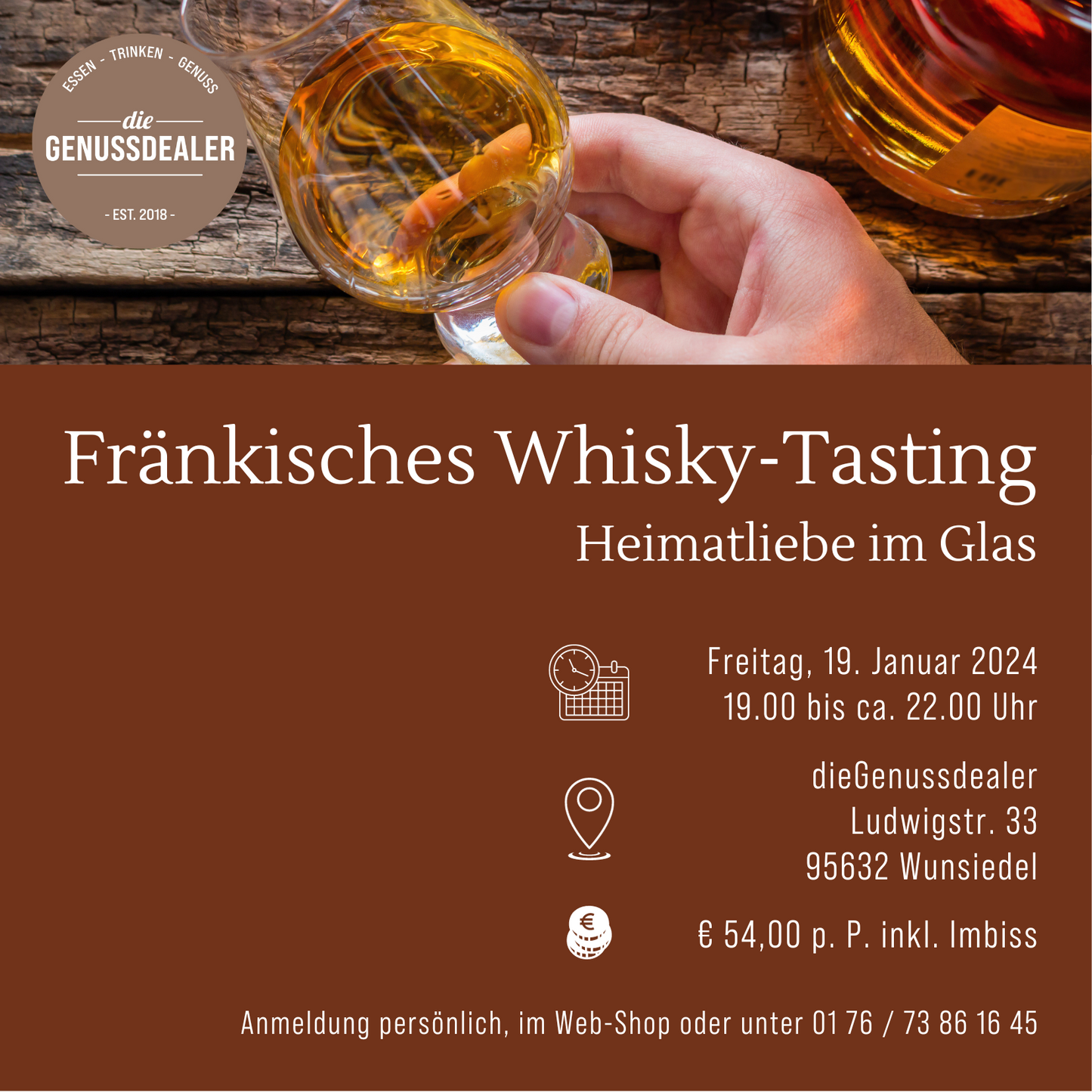 Fränkisches Whisky-Tasting am 19.01.24