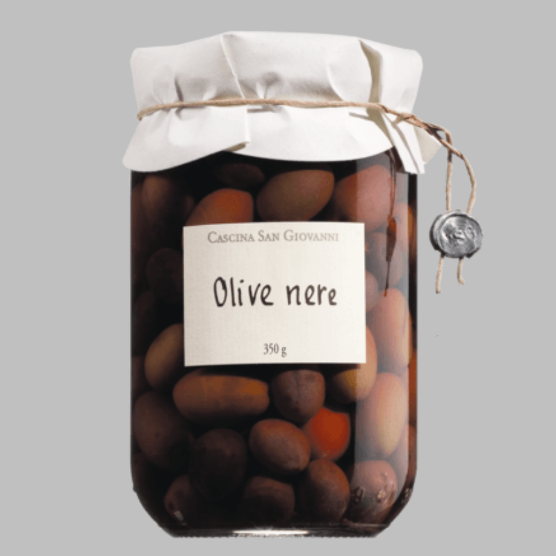 Olive nere - schwarze Oliven mit Stein